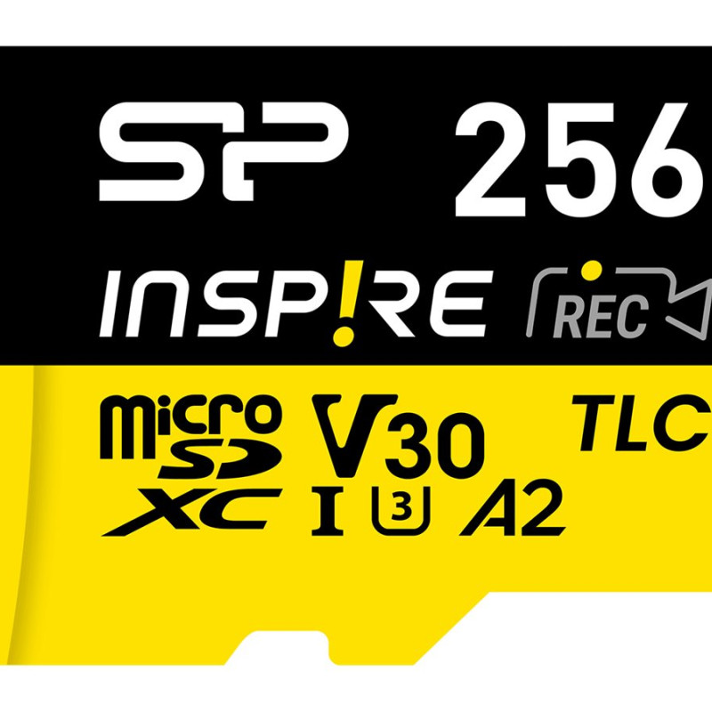 Silicon Power Inspire | 256 GB | microSDXC | Flash memory class C10, UHS-I U3, V30