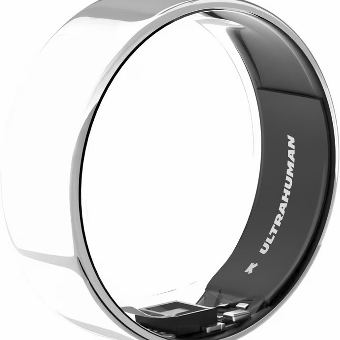 Ultrahuman | Ring Air | Space Silver | Izmērs 10 | Viedais gredzens