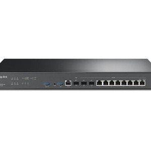 TP-LINK | Omada VPN maršrutētājs ar 10G portiem | ER8411 | 10/100/1000 Mbit/s | Ethernet LAN (RJ-45) porti 8 | Mesh atbalsts Nē | MU-MIMO Nē | 4G