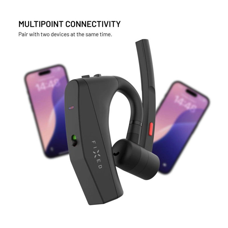 Fixed | Austiņas ar mikrofonu | Talk Pro | Bluetooth | Melna