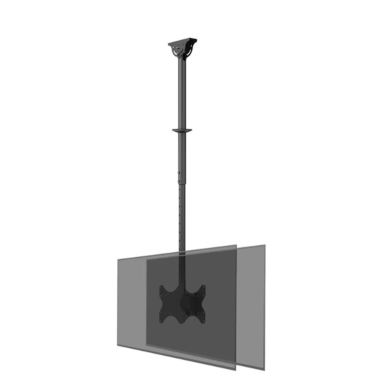 Neomounts CL35-340BL22 Dubultais monitora/TV kronšteins pie griestiem | Regulējams augstums, pagriezt, noliekt, pagriezt ap asi | 23-42
