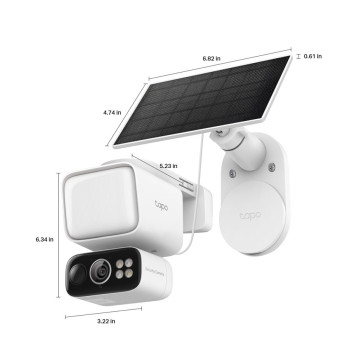 TP-LINK | Tapo C615F KIT | Saules barošanas floodlight pagriežama/noliecamā drošības kamera komplekts | 3 MP | F/1.6 | H.264 | MicroSD karte līdz 512 GB