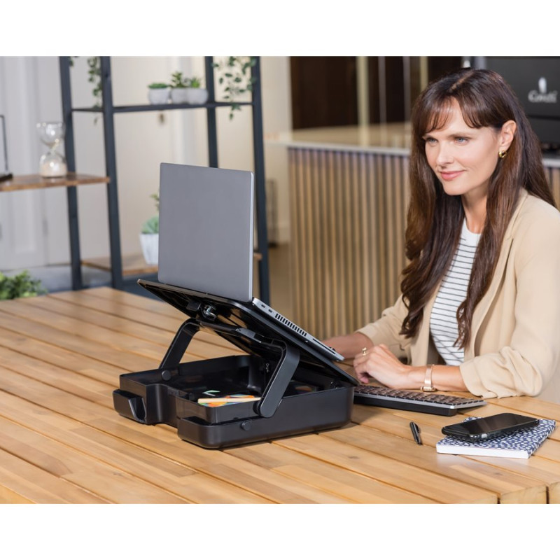 Fellowes | Breyta 2in1 Laptop Carry Case/Laptop Riser | Black | 384 x 308 x 89 mm