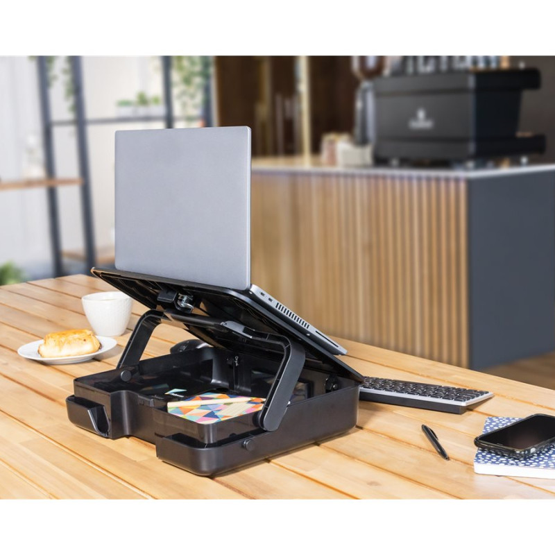 Fellowes | Breyta 2in1 Laptop Carry Case/Laptop Riser | Black | 384 x 308 x 89 mm