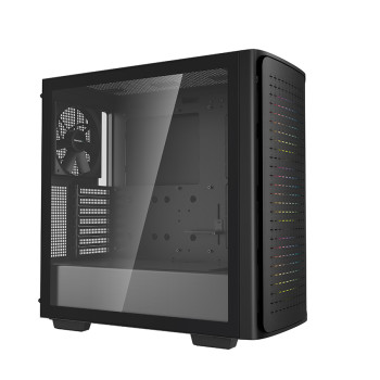 Deepcool | MID TOWER KORPUSS | CK560 | Sānu logs | Melns | Mid-Tower | ATX PS2