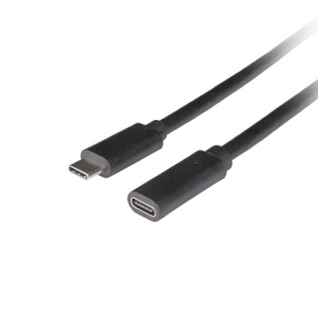 Lanberg | USB-C M/F 3.1 Cable | CA-USBE-20CC-0015-BK
