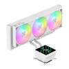 Gamemax CPU Liquid Cooler | GLACIER 360 LCD WH | White