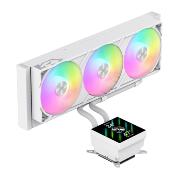 Gamemax CPU šķidruma dzesētājs | GLACIER 360 LCD WH | Balts
