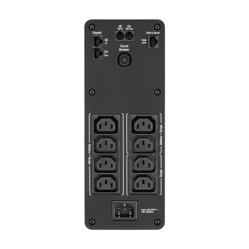 Schneider Electric APC Back-UPS Pro, tornis, 230 V, 8x IEC C13 ligzdas, sinusoidāla viļņa, AVR, USB Type A+C porti, LCD, lietotāja nomaināma baterija | BR1200SI | 1200 VA | 720 W