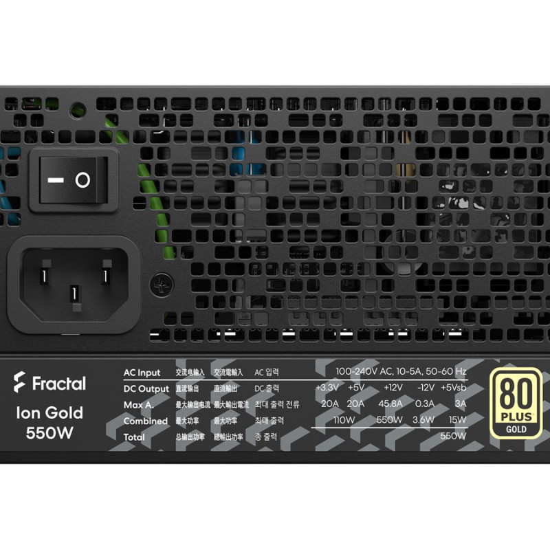 Fractal Design | Fully modular PSU | ION Gold 550W | 550 W
