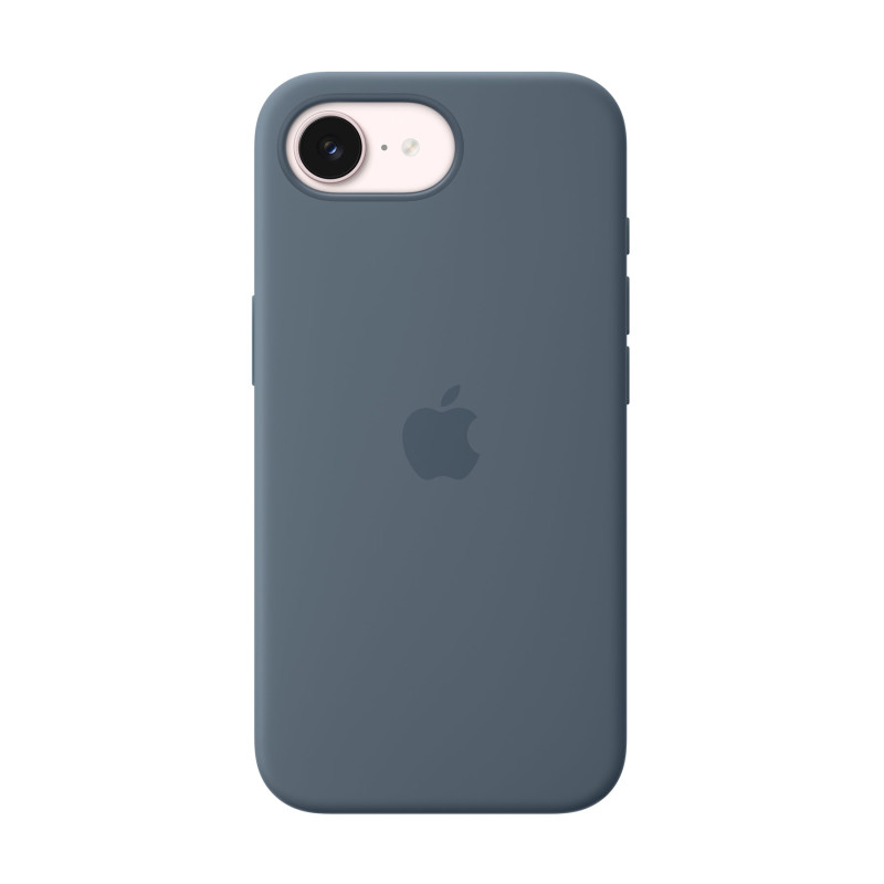 Apple iPhone 17e Silicone Case with MagSafe – Anchor Blue | Apple
