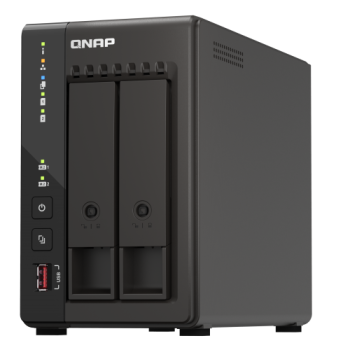 QNAP | 2‑vietu galda NAS | TS-253E-8G | Intel Celeron | J6412 4‑kodolu | Procesora frekvence 2.6 GHz | 8 GB