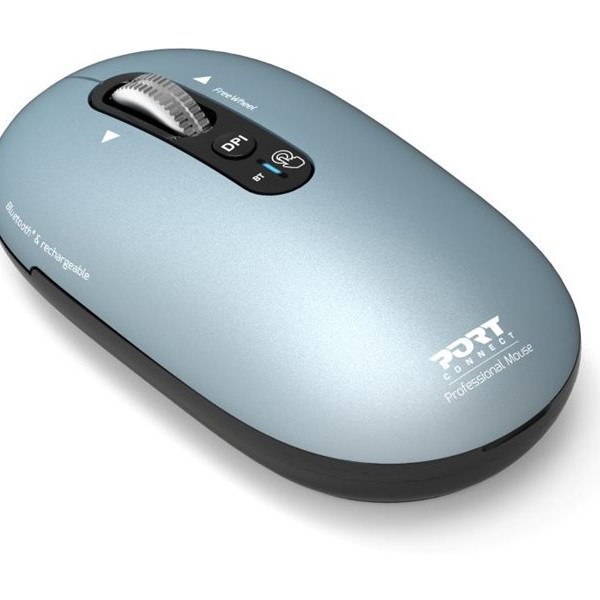 PORT CONNECT Mouse | PURE MAC | Wireless | Bluetooth | Pastel Blue