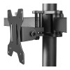 Neomounts Desk Mount | FPMA-D550D3BLACK monitora statīvs | Regulējams augstums, rotācija, slīpums, pagriešana | 10-27