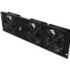 Lanberg Vertical Ventilation Panel 19" 3U for Rack three Fans 230V | AK-1506-B | Black