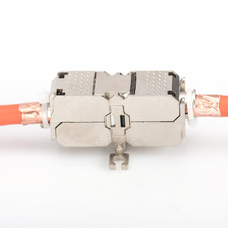 DN-93909 | Field Termination Coupler CAT 6A, 500 MHz for AWG 22-26, fully shielded, keyst. design, 26x35x80