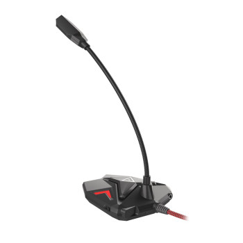 Genesis | Gaming mikrofons | Radium 100 | Melns un sarkans | USB 2.0