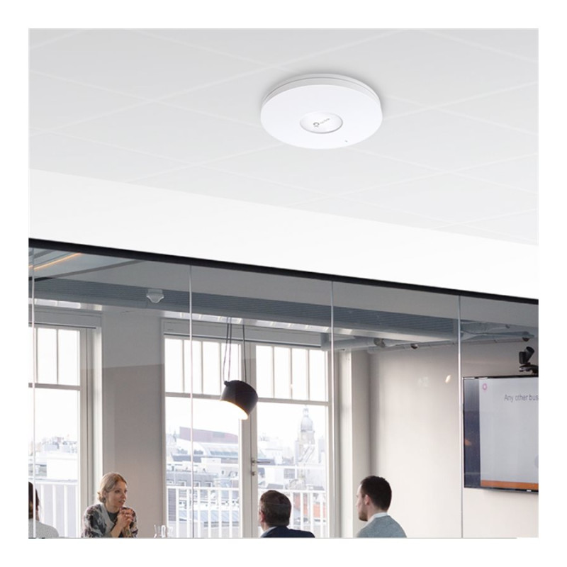 TP-LINK | AX5400 griestu stiprināms WiFi 6 piekļuves punkts | EAP670 | 802.11ax | 2,4 + 5 GHz | 574 + 4804 Mbit/s | Ethernet LAN (RJ-45) porti 1 | MU-MIMO Jā | PoE in