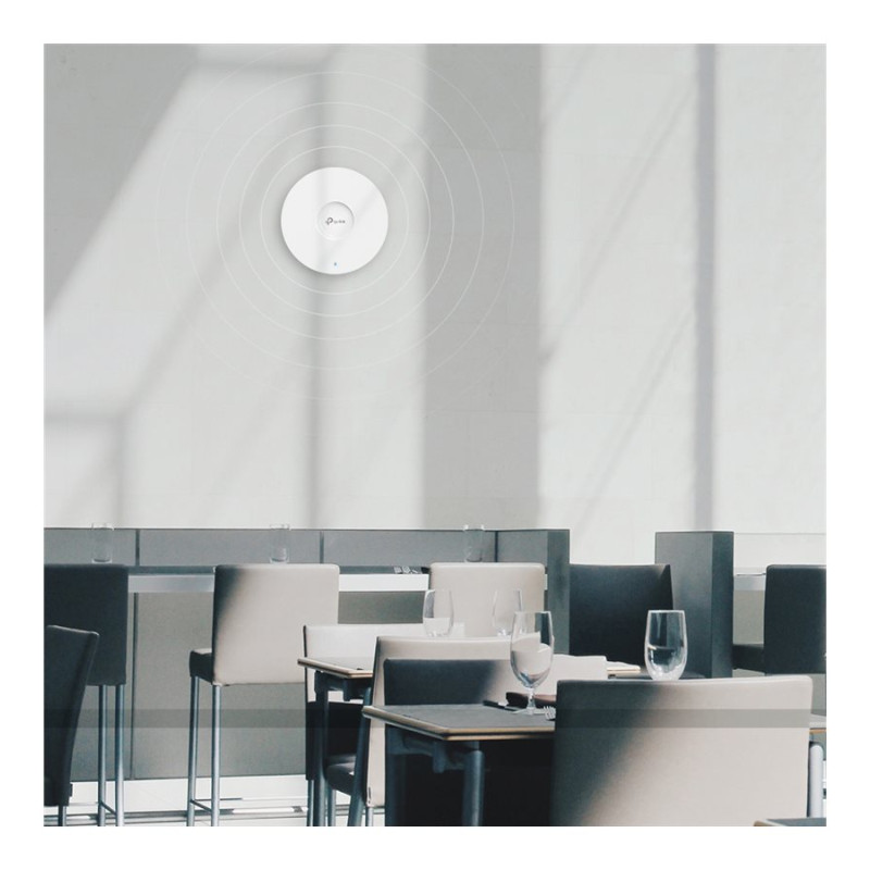 TP-LINK | AX5400 griestu stiprināms WiFi 6 piekļuves punkts | EAP670 | 802.11ax | 2,4 + 5 GHz | 574 + 4804 Mbit/s | Ethernet LAN (RJ-45) porti 1 | MU-MIMO Jā | PoE in