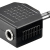 Goobay | Austiņu AUX adapteris; 3,5 mm spraudnis 1-pret-2