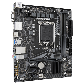 Gigabyte | H610M S2H V3 DDR4 G1.0 | Procesoru saime Intel | Procesora ligzda LGA1700 | DDR4 | Atbalstītās cietā diska saskarnes SATA, M.2 | SATA savienotāju skaits 4