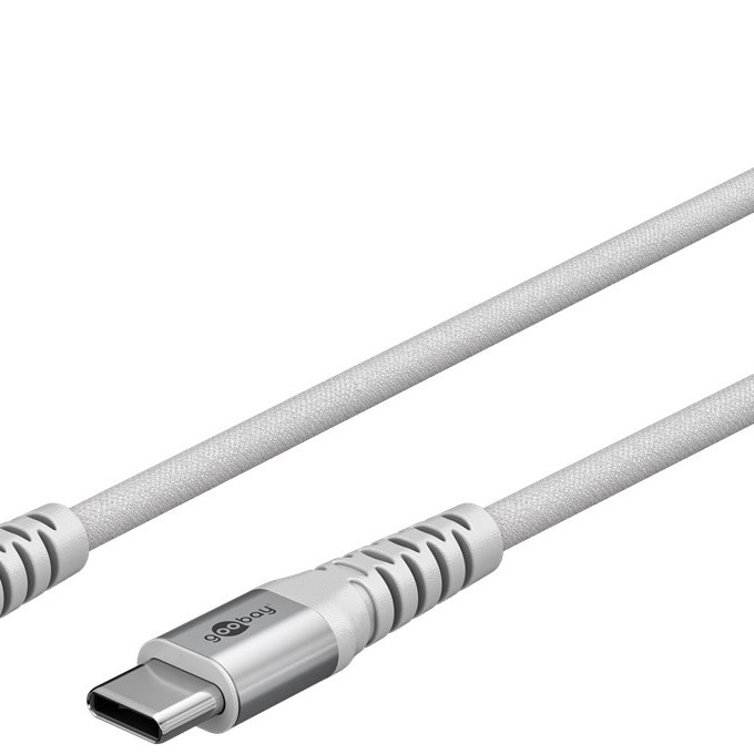 Goobay | USB-C Supersoft Textile Cable with Metal Plugs | 70193