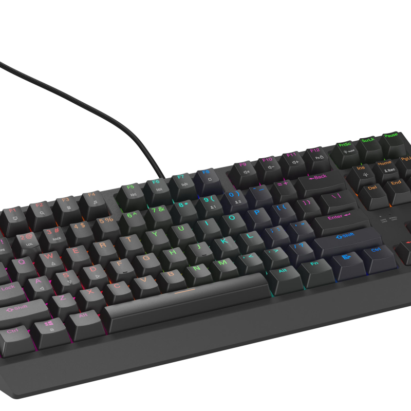 Genesis | THOR 230 | Mehāniskā spēļu tastatūra | Vada | US | Outemu Brown | Melna