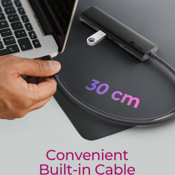 Raidsonic | 4 portu USB 3.2 Gen 2 centrmezgls ar Power Delivery | IB-HUB1437-CPD