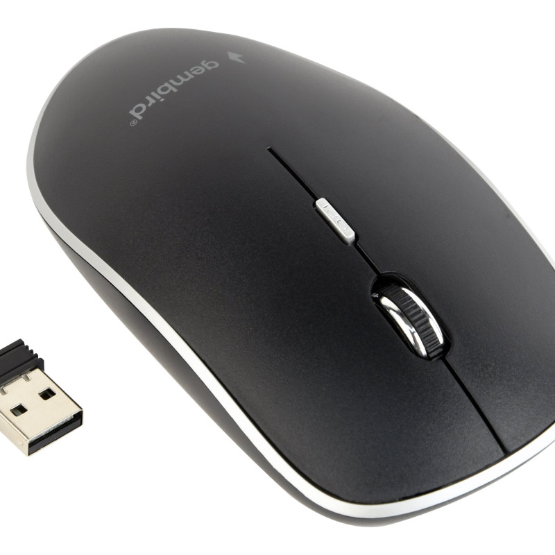 Gembird | Silent Wireless Optical Mouse | MUSW-4BS-01 | Optical mouse | USB | Black