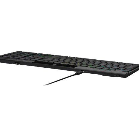 Corsair | Gaming Keyboard | K100 AIR RGB ULTRA-THIN | Gaming keyboard | Wireless/Wired | RGB LED light | Wireless connection | NA | CHERRY MX Ultra Low Profile Tactile | Black