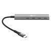 Goobay Slim 4-portu USB koncentrators | USB-C uz USB-C | 5 Gbit/s