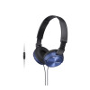 Sony | ZX sērija | MDR-ZX310AP | Vadu | Uz auss | Zils