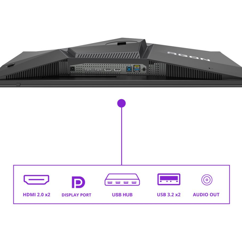 AOC | AG276QZD2 | 26.7 " | OLED | QHD | 16:9 | 240 Hz | 0.03 ms | 2560 x 1440 pixels | 250 cd/m² | HDMI ports quantity 2