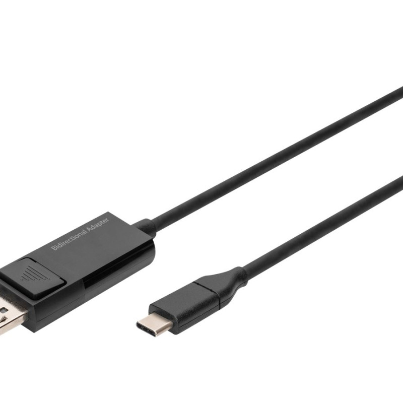 Digitus | Bi-directionāls adaptera kabelis 2 m | AK-300334-020-S | USB Type C uz DisplayPort