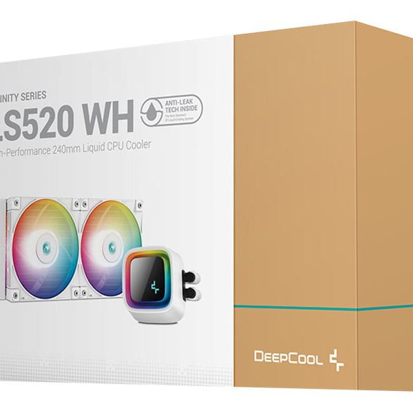 Deepcool | LS520 A-RGB | CPU šķidruma dzesētājs | Balts | Intel, AMD