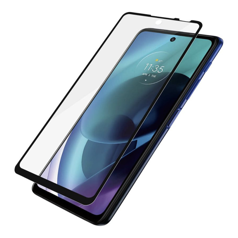 PanzerGlass | Ekrāna aizsargs | Motorola | Moto g51 5G | Stikls | Melns | Pilna rāmis; 100% skāriena saglabāšana; Noapaļotas malas | Draudzīgs maciņiem