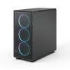 Fractal Design korpuss | Epoch XL | Melns TG RGB tumšs tonis | ATX