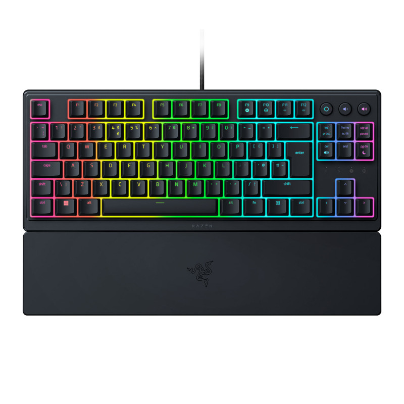 Razer | Ornata V3 Tenkeyless | Mehāniskā spēļu klaviatūra | Vada | RGB gaismas diode | US | Melna