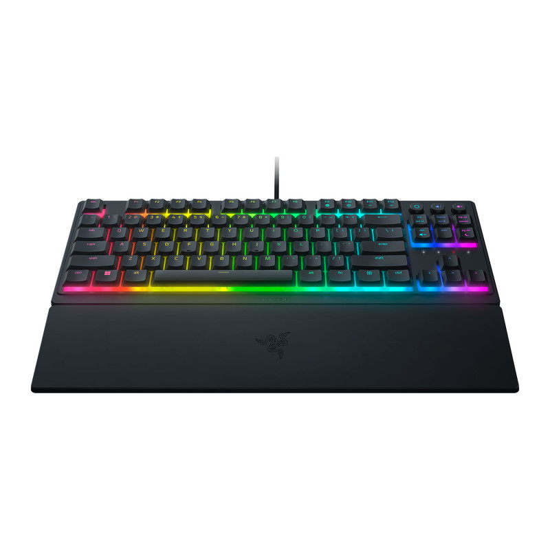 Razer | Ornata V3 Tenkeyless | Mehāniskā spēļu klaviatūra | Vada | RGB gaismas diode | US | Melna