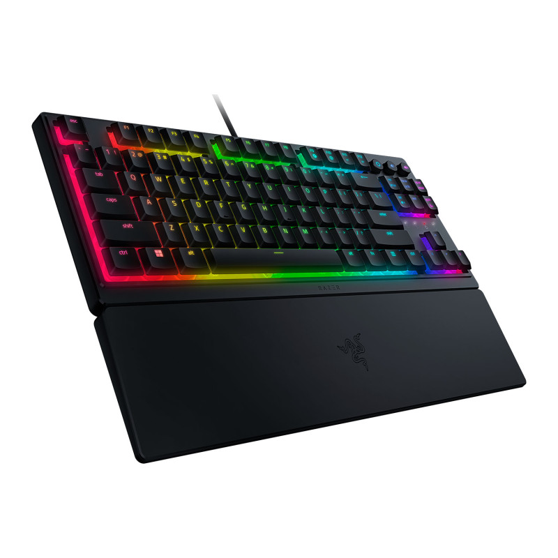 Razer | Ornata V3 Tenkeyless | Mehāniskā spēļu klaviatūra | Vada | RGB gaismas diode | US | Melna