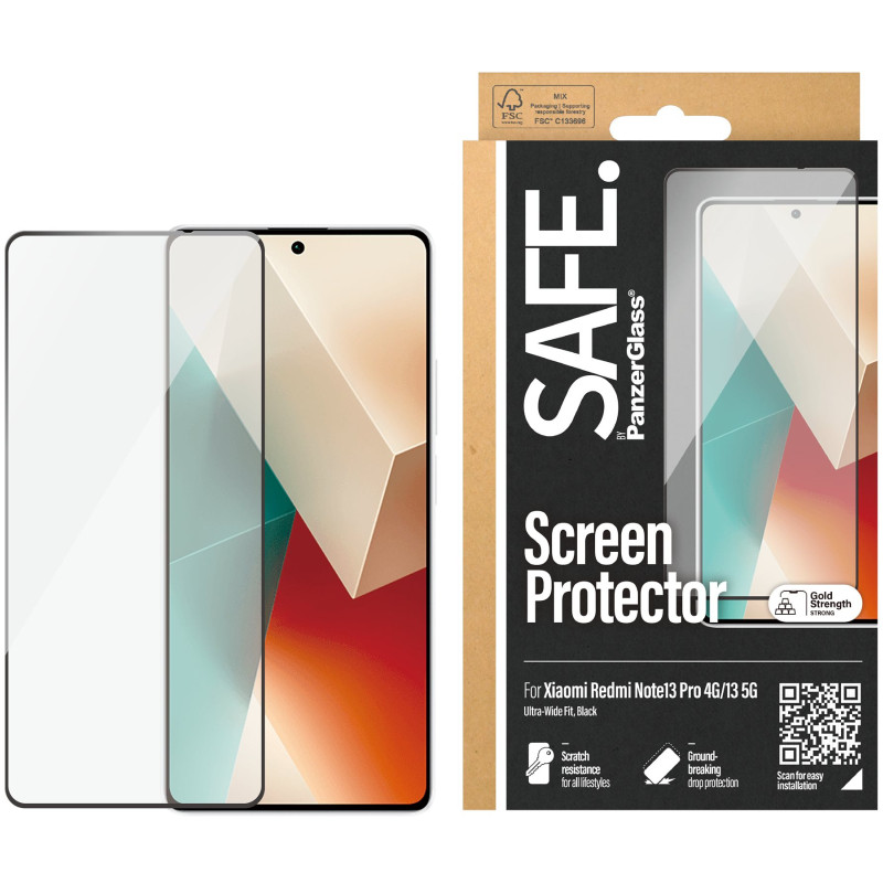 SAFE by PanzerGlass Screen Protector Xiaomi Redmi Note 13 5G | Ultra-Wide Fit | PanzerGlass