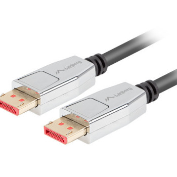 Lanberg DisplayPort vīrietis/vīrietis kabelis 20 PIN V1.4 8K 60Hz | CA-DPDP-20CU-0010-BK | 1 m