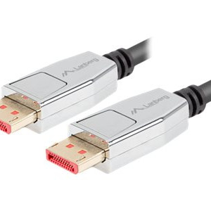 Lanberg DisplayPort vīrietis/vīrietis kabelis 20 PIN V1.4 8K 60Hz | CA-DPDP-20CU-0010-BK | 1 m