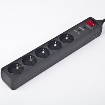 EnerGenie | Strāvas aizsargierīce Surge Protector SPG5-C-5/ 1.5 m/ 5 kontaktligzdas/ Melna