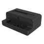 Raidsonic | Icy Box | IB-2914MSCL-C31 dokstacija un klonēšanas stacija priekš M.2 NVMe SSD un 2.5''/3.5'' SATA SSD/HDD