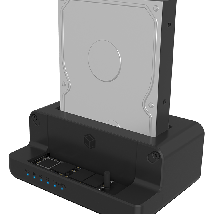 Raidsonic | Icy Box | IB-2914MSCL-C31 dokstacija un klonēšanas stacija priekš M.2 NVMe SSD un 2.5''/3.5'' SATA SSD/HDD