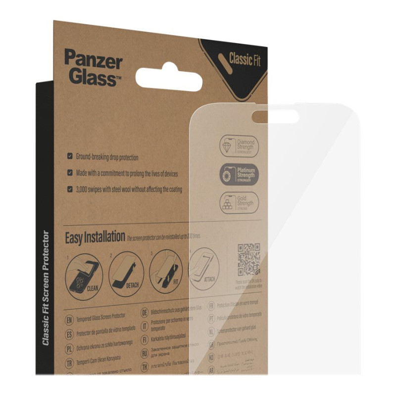 PanzerGlass | Ekrāna aizsargs | Apple | iPhone 14 Pro Max | Stikls | Caurspīdīgs | Classic Fit