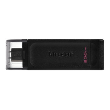 Kingston | USB zibatmiņa | DataTraveler 70 | 256 GB | USB 3.2 Gen 1 Type-C | Melna