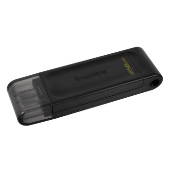 Kingston | USB zibatmiņa | DataTraveler 70 | 256 GB | USB 3.2 Gen 1 Type-C | Melna