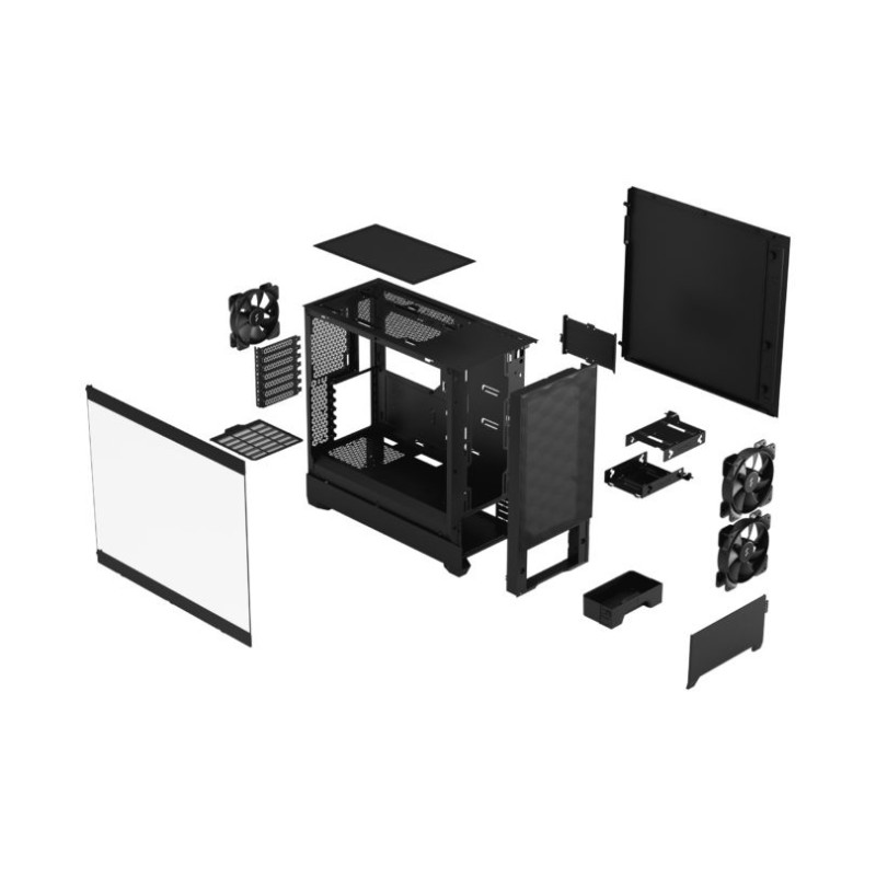 Fractal Design | Pop Air | Sānu logs | Melns TG Clear Tint | ATX, mATX, Mini ITX | ATX